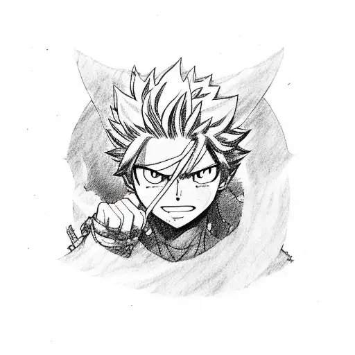Anime Fairy Tail tattoo design idea