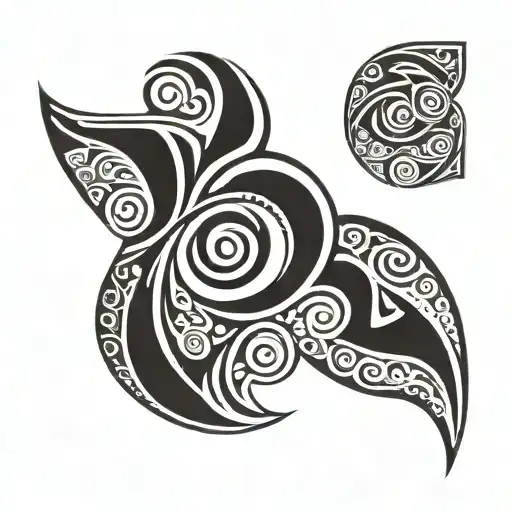Maori tribe symbol tattoo design idea