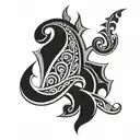maori tribe pattern tattoo design idea