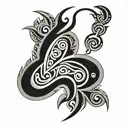 maori tribe pattern tattoo design idea