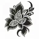 maori tribe pattern tattoo design idea