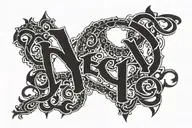 Gen X 1976 written tattoo design idea