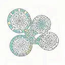 LSD letters made into symbol tattoo design idea