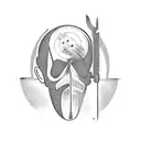 Barber tools tattoo design idea