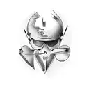 Barber tools tattoo design idea