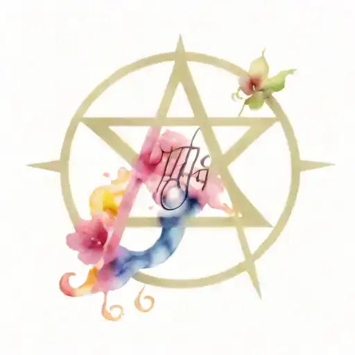 musical pentagram that ends with Luca name written tattoo design idea