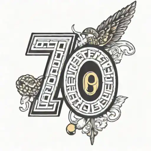 waffle house letters L and O tattoo design idea