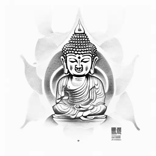 Buddha, turtle, oriental  tattoo design idea