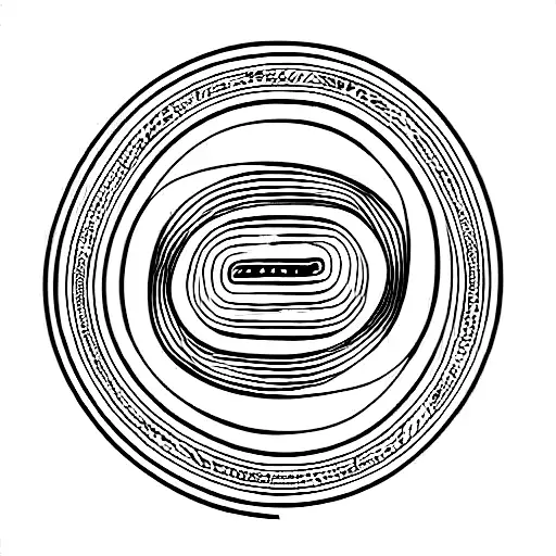 Psychedelic Vector Retro Wavy Lines 60s  tattoo design idea