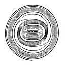 Psychedelic Vector Retro Wavy Lines 60s  tattoo design idea