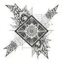 tatoo with lines who shows my shiny personnality ans that inam smiley iwant some suggestion of tres, history and fantasy tattoo design idea