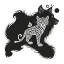 I would like a tatoo about m'y love for wild, tree, animales but also Who shows m'y personnalité: shiny, smiley, crazy tattoo design idea