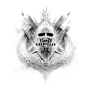 dark souls tattoo design idea