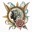 quantum entanglement tattoo design idea