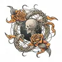 quantum entanglement tattoo design idea