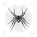 spider with kintsugi  tattoo design idea