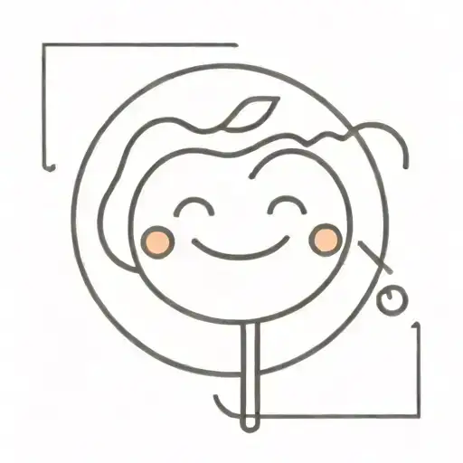 lollypop met smiley face puting tattoo design idea