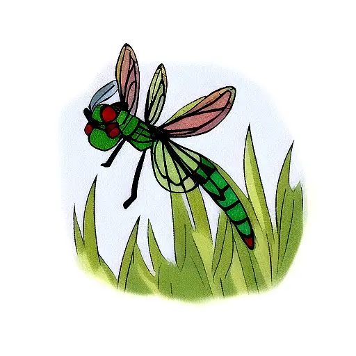 Dragonfly tattoo design idea