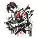 broadway, theater, acting tattoo design idea