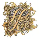 December 14 2004 Cursive font representing your love tattoo design idea