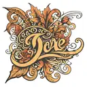 December 14 2004 Cursive font representing your love tattoo design idea