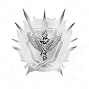 caduceus tattoo design idea