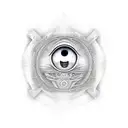 ankh symbol with eye of Horus the eye being a ying and Yang symbol  tattoo design idea