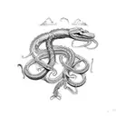 world serpent tattoo design idea