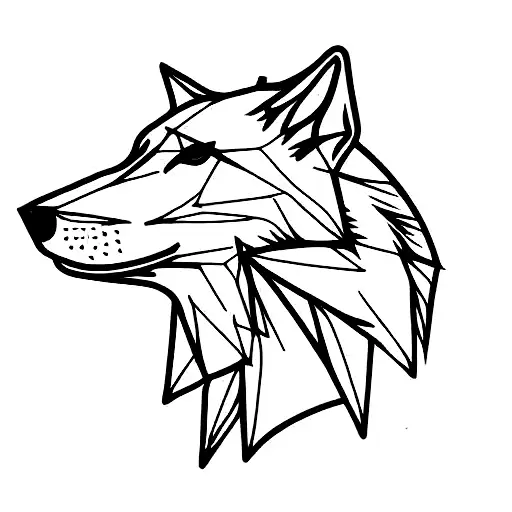 hesitation is defeat wolf tattoo design idea