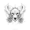 Amor fati tattoo design idea