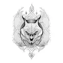 Amor fati tattoo design idea