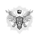 lion snake and eagle tattoo design idea