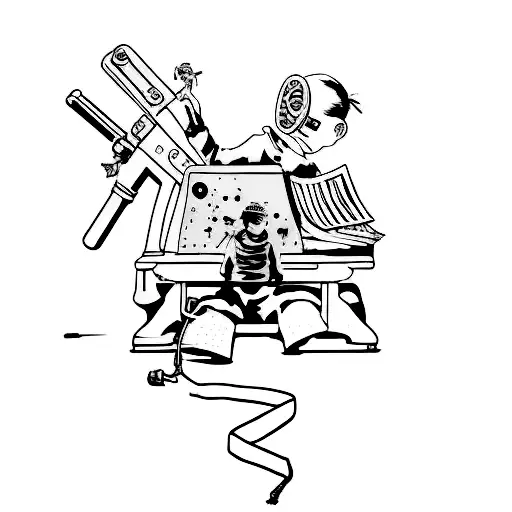 banksy tattoo design idea