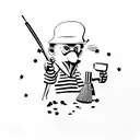 banksy tattoo design idea