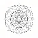 quantum particle entanglement tattoo design idea