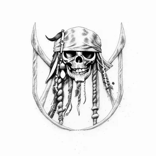 keep a weather eye on the horizon pirates of the caribbean tattoo design idea