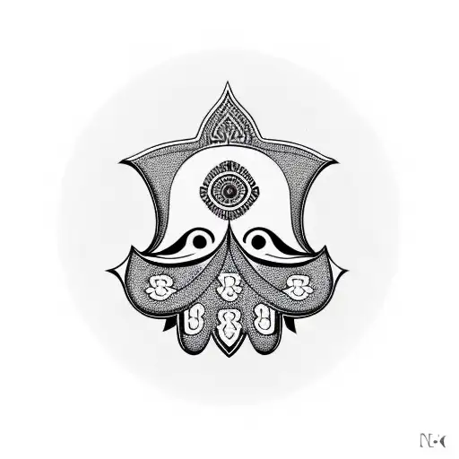 Hamsa Symbol tattoo design idea