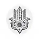 Hamsa Symbol tattoo design idea