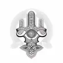 Hamsa Symbol tattoo design idea