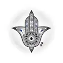 Hamsa Symbol tattoo design idea