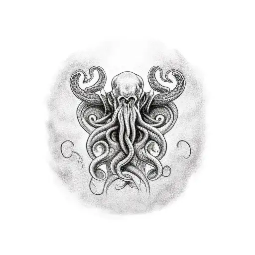 Cthulhu full sleeve  tattoo design idea
