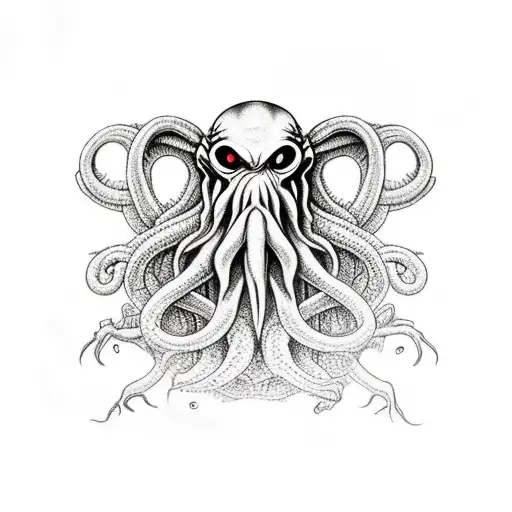 Cthulhu sleeve  tattoo design idea