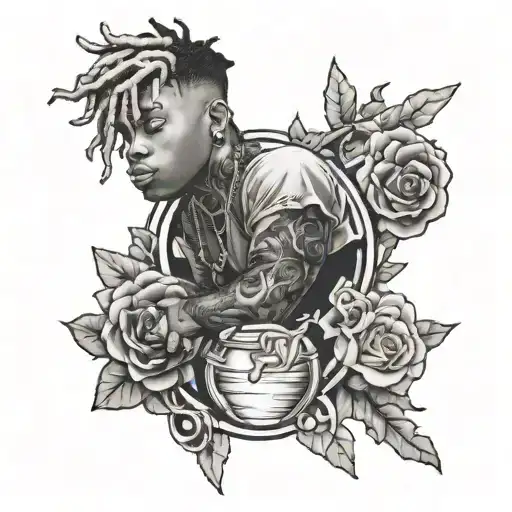 999 juice wrld tattoo design idea