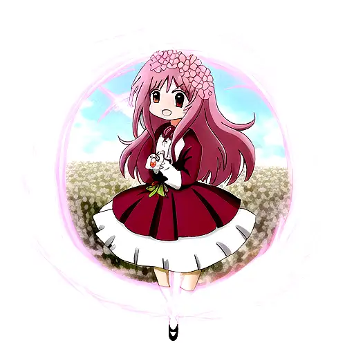 Dragão rosa com flores de sakura tattoo design idea