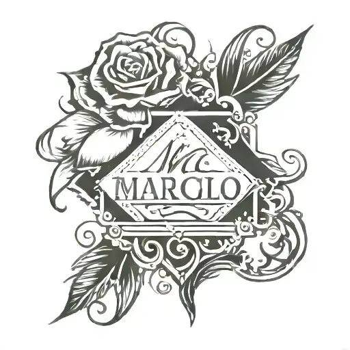 logotype handwriting tattoo Marcelo Kalunga tattoo design idea
