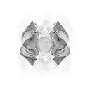 Abstract design featuring the curves of a sexy Latina woman tattoo design idea