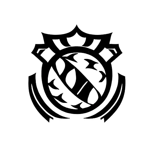 portuguese nationall football team crest in a maple leaf tattoo design idea