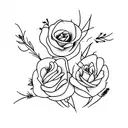 wishbone and lavender tattoo design idea