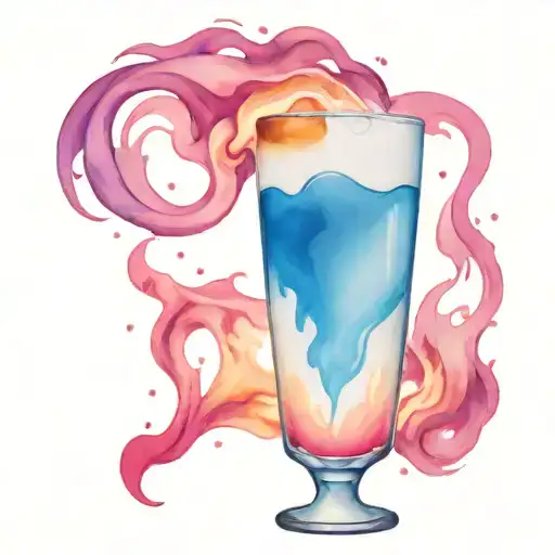 bicep tattoo of a molotov cocktail with blue, white, and pink flames tattoo design idea