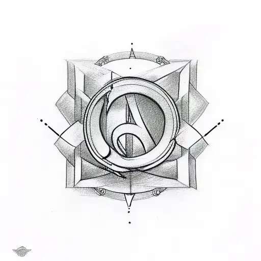 infinity tattoo with M and G letter tattoo design idea